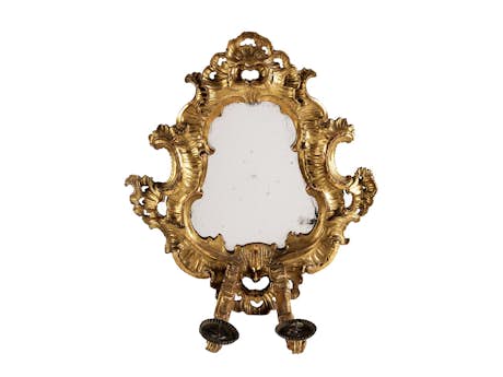 Große dekorative Spiegelapplike des Barock
